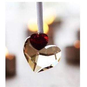 Swarovski Festive Hearts Ornament